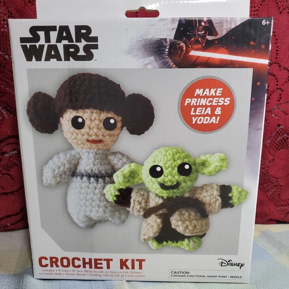 Star Wars Princess Leia and Yoda Crochet Set Craft‎ Fun